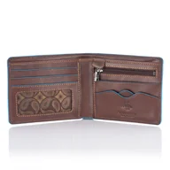 Portfele - Elegancki cienki portfel męski Visconti ALP-85 RFID - brązowy - miniaturka - grafika 1