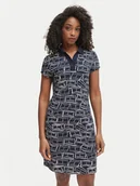 Sukienki - Tommy Hilfiger Sukienka codzienna 1985 Pique WW0WW49719 Granatowy Regular Fit - miniaturka - grafika 1