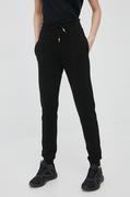Spodnie damskie - Rossignol spodnie dresowe bawełniane damskie kolor czarny gładkie - miniaturka - grafika 1