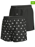 Majtki męskie - adidas Bokserki (2 pary) w kolorze czarnym - miniaturka - grafika 1