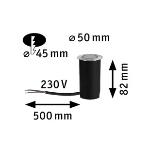 Paulmann Goldlicht oprawa LED 5cm osłona - Lampy ogrodowe - miniaturka - grafika 1