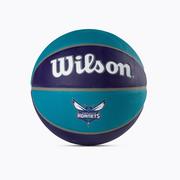 Koszykówka - Piłka do koszykówki Wilson NBA Team Tribute Charlotte Hornets aqua rozmiar 7 - miniaturka - grafika 1