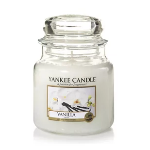 Yankee Candle Vanilla 411 g Classic średnia świeczka zapachowa (YSSV1 / - Świece - miniaturka - grafika 1