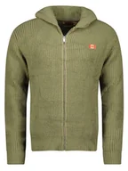 Swetry męskie - Canadian Peak Kardigan "Flexibuseak" w kolorze oliwkowym - miniaturka - grafika 1