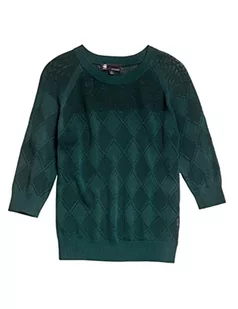 G-STAR RAW Damski sweter Pointelle 1 Sl Knit, Zielony (Laub B754-4287), S - Swetry damskie - miniaturka - grafika 1
