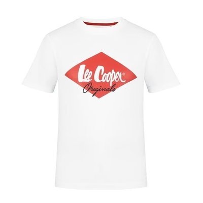 Koszulka Lee Cooper Logo biała, Rozmiar XL