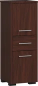 Szafki łazienkowe - 3xEliving KORALIA D2SZ1 Szafka wysoka, szafka łazienkowa wenge 85x30x30 - miniaturka - grafika 1