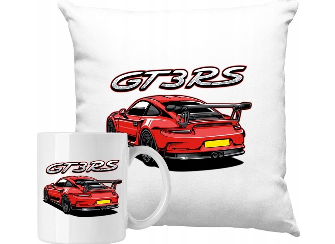 ZESTAW PODUSZKA + KUBEK Szybkie Auta Motoryzacja JDM Pomysł Na Prezent #27