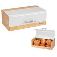 Chlebaki - CHLEBAK BAMBUSOWY POJEMNIK NA PIECZYWO E-6068 BIAŁY - miniaturka - grafika 1