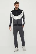 Dresy męskie - adidas dres męski kolor szary - miniaturka - grafika 1