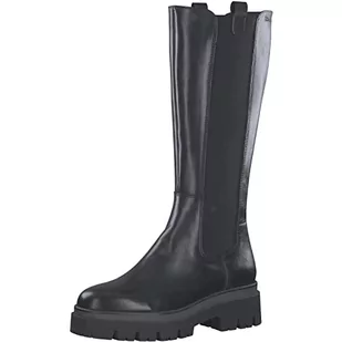 Tamaris Damskie klasyczne kozaki, damskie kozaki, wkładka Touch, Czarny Black Leather, 39 EU - Kozaki damskie - miniaturka - grafika 1
