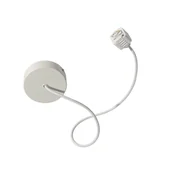 Lampy sufitowe - QAZQA Zasilacz z okrągłą płytą montażową do szyny jednofazowej, biały - Iconic - miniaturka - grafika 1