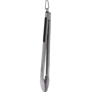 Szczypce grillowe stalowe 39 cm kod: O-489166 + Sprawdź na SuperWnetrze.pl - Szczypce do grilla - miniaturka - grafika 1