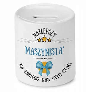 Skarbonka Dla Maszynisty na Urodziny na Prezent z Nadrukiem ze Zdjęciem - Skarbonki Skarbonka Dla Maszynisty na Urodziny na Prezent z Nadrukiem ze Zdjęciem - Skarbonki - miniaturka - grafika 1