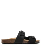 Klapki i japonki damskie - Geox Klapki D Brionia D35LSL 00032 C9999 Czarny - miniaturka - grafika 1