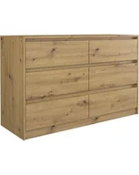 Komody - Komoda Karo K120 - Dąb Artisan K120 ARTISAN 2X3 KPL - miniaturka - grafika 1