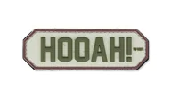 Odzież taktyczna i umundurowanie - 101 Inc. - Naszywka 3D - HOOAH - Piaskowy - miniaturka - grafika 1