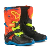 Buty motocyklowe - Buty Cross Dziecięce Alpinestars Tech 3S Pomarańczowy Fluorescencyjny/Emaliowy/Niebieski/Żółty Fluorescencyjny28 - miniaturka - grafika 1