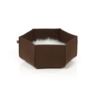 Legowiska dla kotów - Ava | Legowisko Kosz Dla Kota Z Filcu | Canadian Cat | Rozmiar M | Brąz - miniaturka - grafika 1