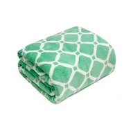 Koce - Koc Sonnet miękka mikroflanela mięta 150 x 200 [cm] mięta - miniaturka - grafika 1