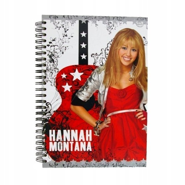 Zeszyt A5 w kratkę z postaciami z Hannah Montana, 100 kartek