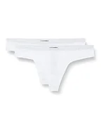 Majtki damskie - Emporio Armani Stringi bawełniane Basic damskie, biały, S - miniaturka - grafika 1