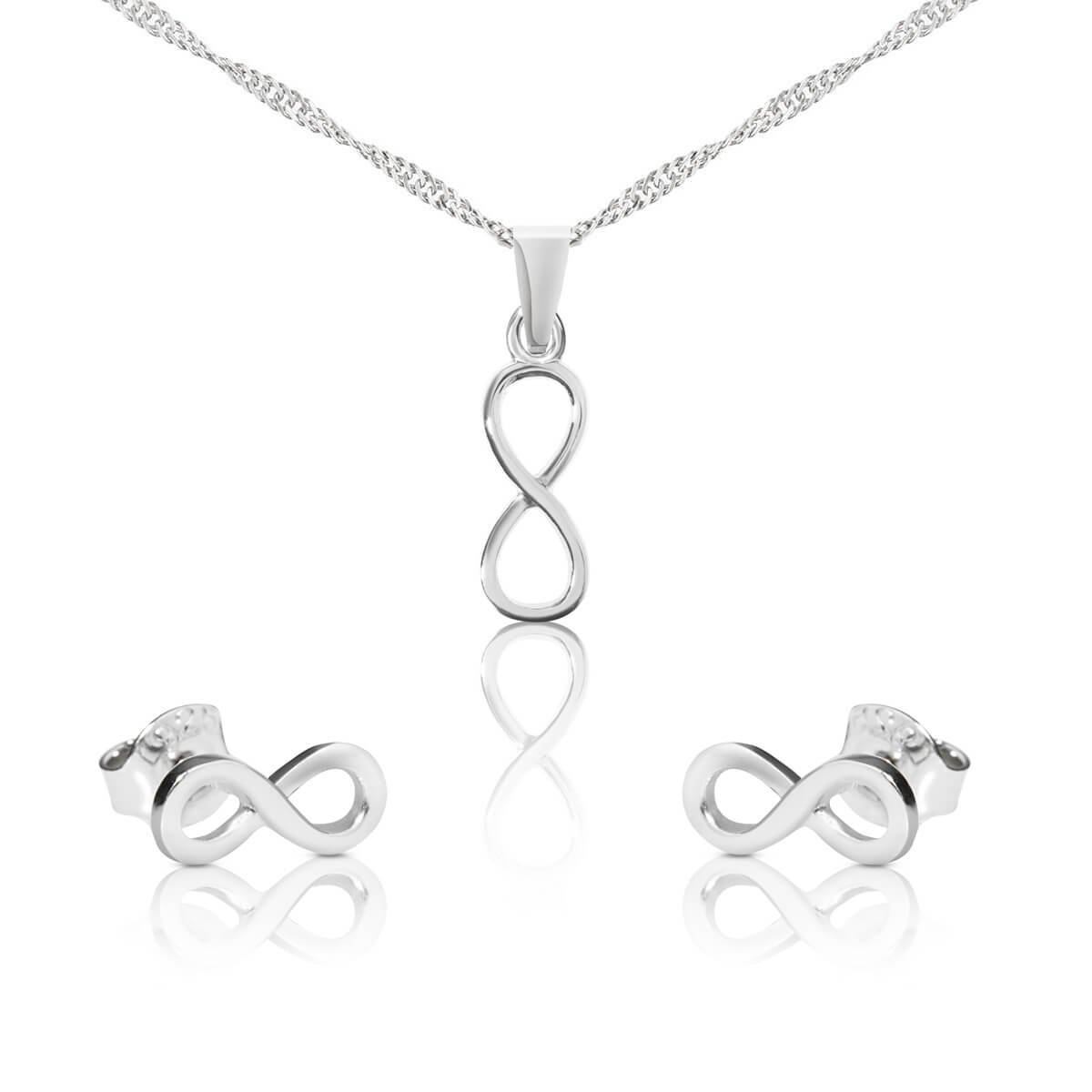 Komplet srebrny nieskończoność