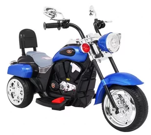NoName Motorek Chopper NightBike Niebieski PA.TR1501.NIE - Pojazdy elektryczne dla dzieci - miniaturka - grafika 1