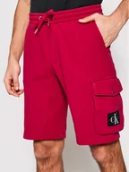 Spodenki męskie - Calvin Klein Jeans Szorty sportowe J30J314676 Różowy Regular Fit - miniaturka - grafika 1