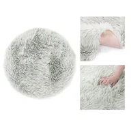 Dywany - Dywan okrągły DOKKA kolor szary motyw nowoczesny styl nowoczesny r90 ameliahome - RUG/AH/DOKKA/GREY/R90 - miniaturka - grafika 1