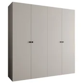 Szafy - Szafa uchylna otwierana Parma 1 200 x 52 x 202 cm kaszmir + u. czarny Abiks Meble - miniaturka - grafika 1