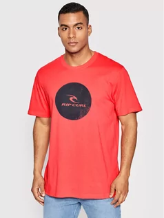 Koszulki męskie - Rip Curl T-Shirt Corp Icon CTEXB9 Różowy Relaxed Fit - grafika 1