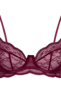 Hunkemöller Nieusztywniany biustonosz z fiszbinami Isabelle Fioletowy - Biustonosze - miniaturka - grafika 1