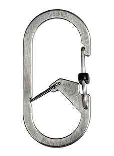 Karabinek Nite Ize G-Series SlideLock Dual Chamber Carabiner 3 - stainless steel - Sprzęt wspinaczkowy - miniaturka - grafika 1