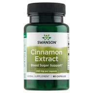 Leki dla diabetyków - Swanson Health Products SWANSON Cynamon extract 90 kaps - miniaturka - grafika 1
