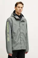 Kurtki i kamizelki sportowe męskie - Helly Hansen kurtka przeciwdeszczowa Ervik męski kolor zielony 64032 - miniaturka - grafika 1