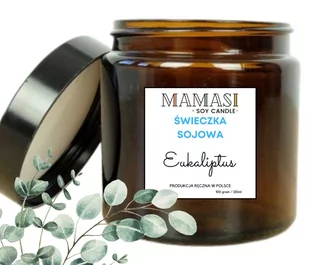 Świece - Eukaliptus 120Ml Świeca , Świeczka Sojowa Zapachowa - grafika 1