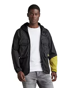 G-STAR RAW Męska kurtka Utility Fabric Mix Field, Czarny (Dk Black D19640-c643-6484), L - Kurtki męskie - miniaturka - grafika 1
