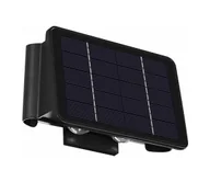 Lampy ogrodowe - LED Kinkiet solarny 4xLED/1,5W/3,7V IP54 czarny - miniaturka - grafika 1