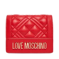 Portfele - Mały Portfel Damski LOVE MOSCHINO JC5601PP0NLA0500 Czerwony - miniaturka - grafika 1