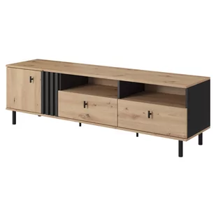 Szafka RTV 165 (B) MADIS Dąb artisan / antracyt - Szafki RTV - miniaturka - grafika 1