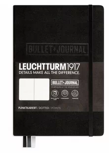 Leuchtturm 1917  Bullet Journal notes w twardej okładce, w kropki, format A5+, 240 strony, czarny 346703 - Notesy i bloczki - miniaturka - grafika 1