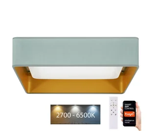 Brilagi-Ściemnialne światło LED VELVET SQUARE LED/36W/230V Wi-Fi Tuya+RC miętowy - Lampy sufitowe - miniaturka - grafika 1