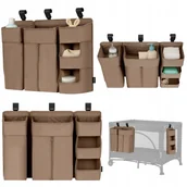 Organizery na łóżeczko - Organizer na łóżeczko wiszący przybornik duży 3w1 Lionelo Sidepocket Large - miniaturka - grafika 1