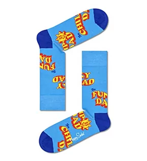 Skarpetki męskie - Happy Socks Unisex Happy Number One Dad Socks, niebieskie, M-L UK, NIEBIESKI, Medium-Large - grafika 1