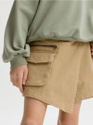 Reserved - Jeansowe szorty imitujące spódnicę - beżowy