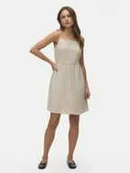 Sukienki - Vero Moda Sukienka letnia Mymilo 10340527 Beżowy Regular Fit - miniaturka - grafika 1