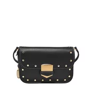 Torebki damskie - Fossil Small Flap Crossbody damskie Lennox miękka skóra bydlęca, ZB1977001, czarny, jeden rozmiar - miniaturka - grafika 1