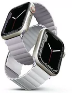 Akcesoria do smartwatchy - UNIQ pasek Revix Apple Watch Series 4/5/6/7/8/SE/SE2 38/40/41mm. Reversible Magnetic lilak-biały/lilac-white - miniaturka - grafika 1