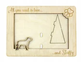 Ramki na zdjęcia - Staffordshire bull terrier ramka na zdjęcie z psem - miniaturka - grafika 1